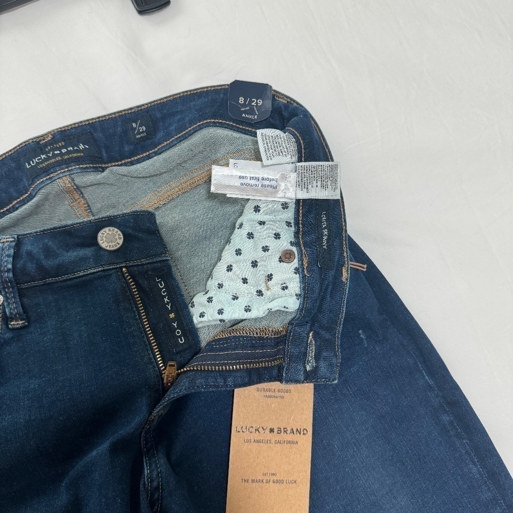 Lucky Brand JEANS. Size 8/29. straight ankle NWT - Picture 10 of 12
